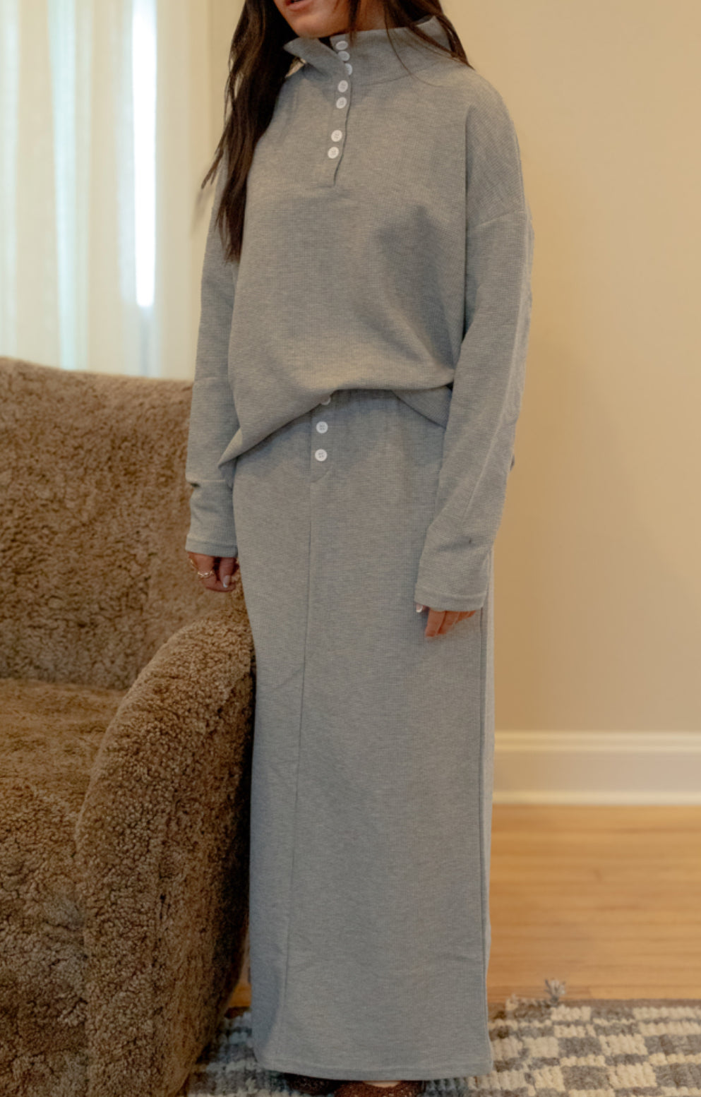 Grey waffle set