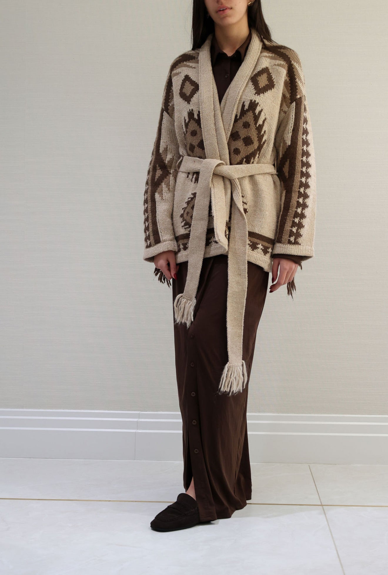 Brown maxi dress