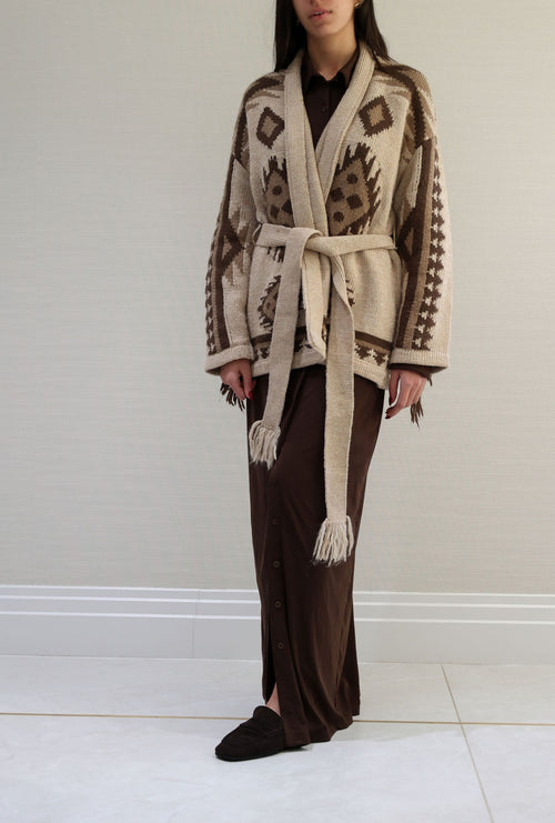 Brown maxi dress