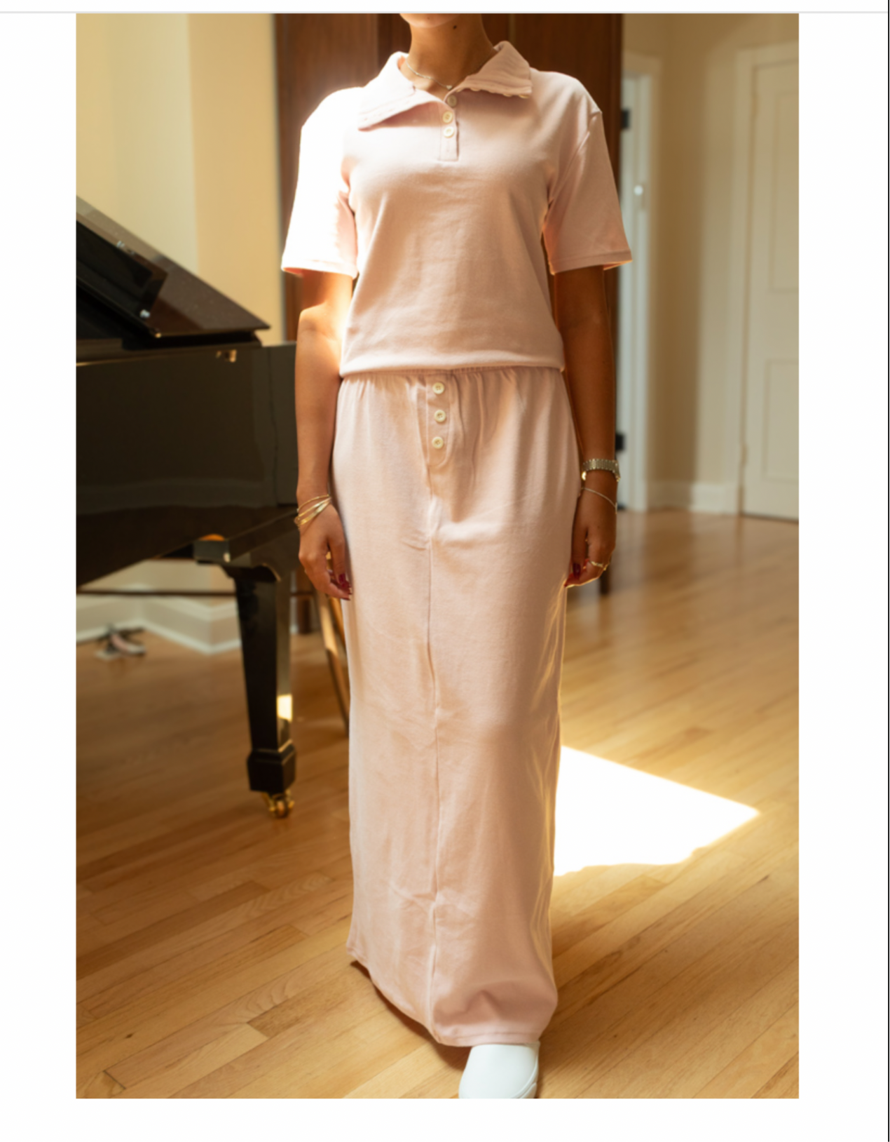 Pink button set