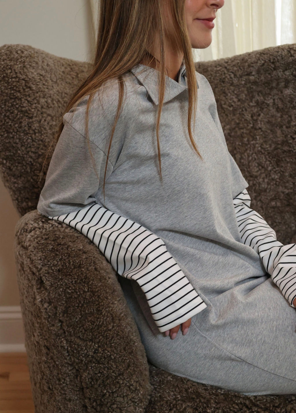 Double layered mini dress