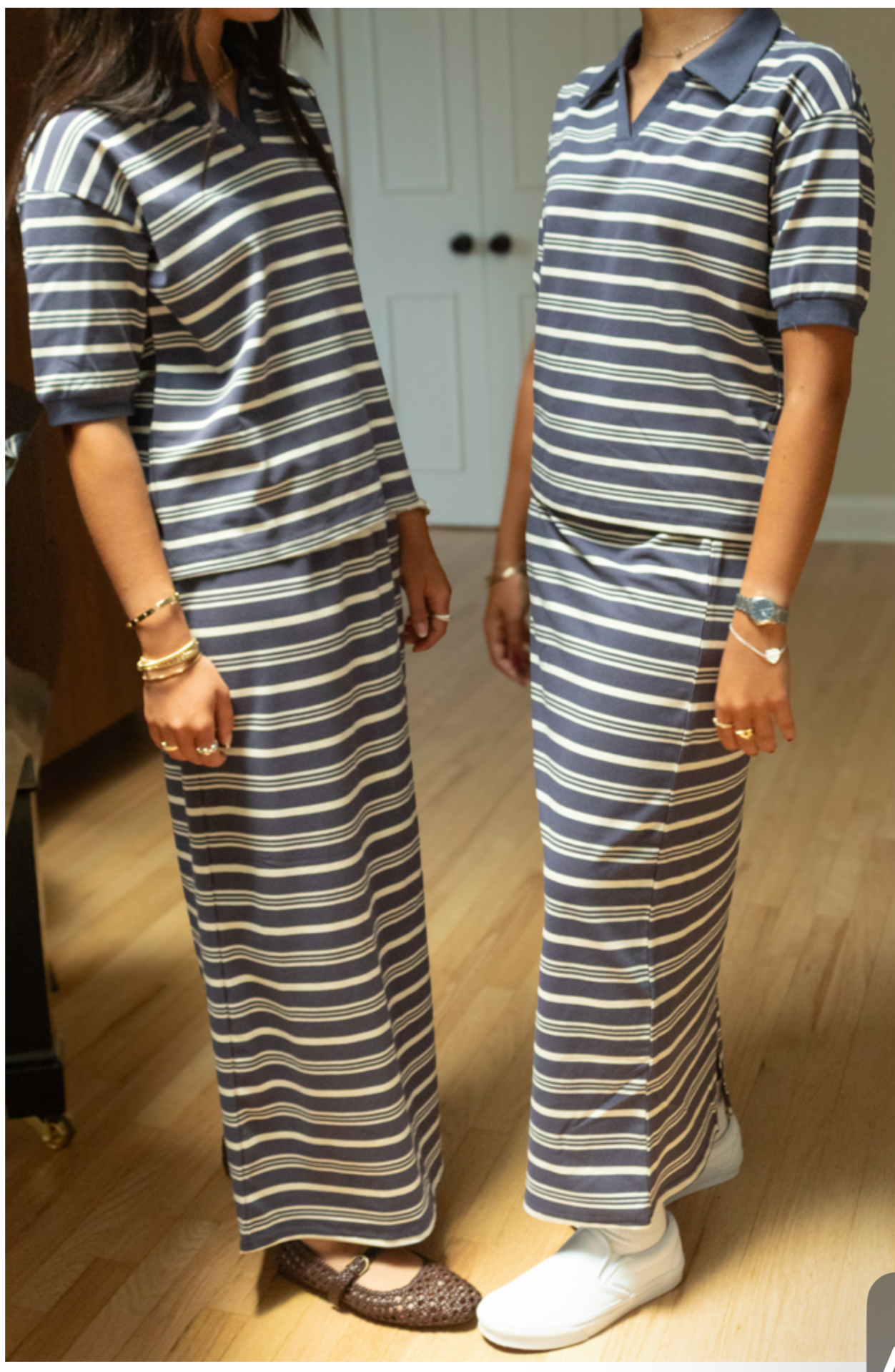 Blue stripe set