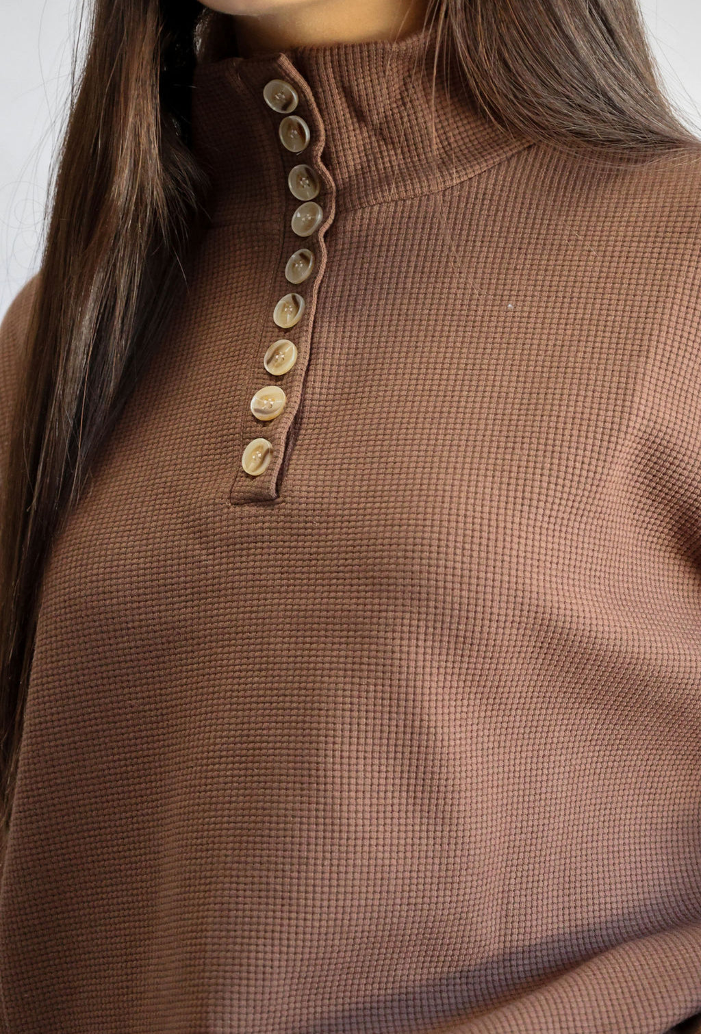 9 button brown waffle set