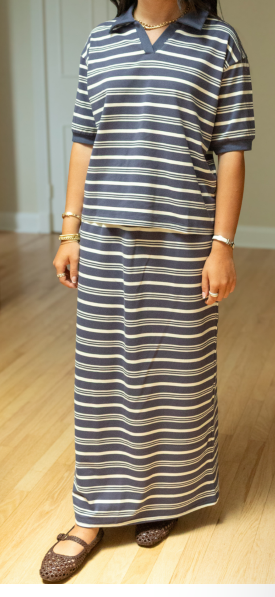 Blue stripe set