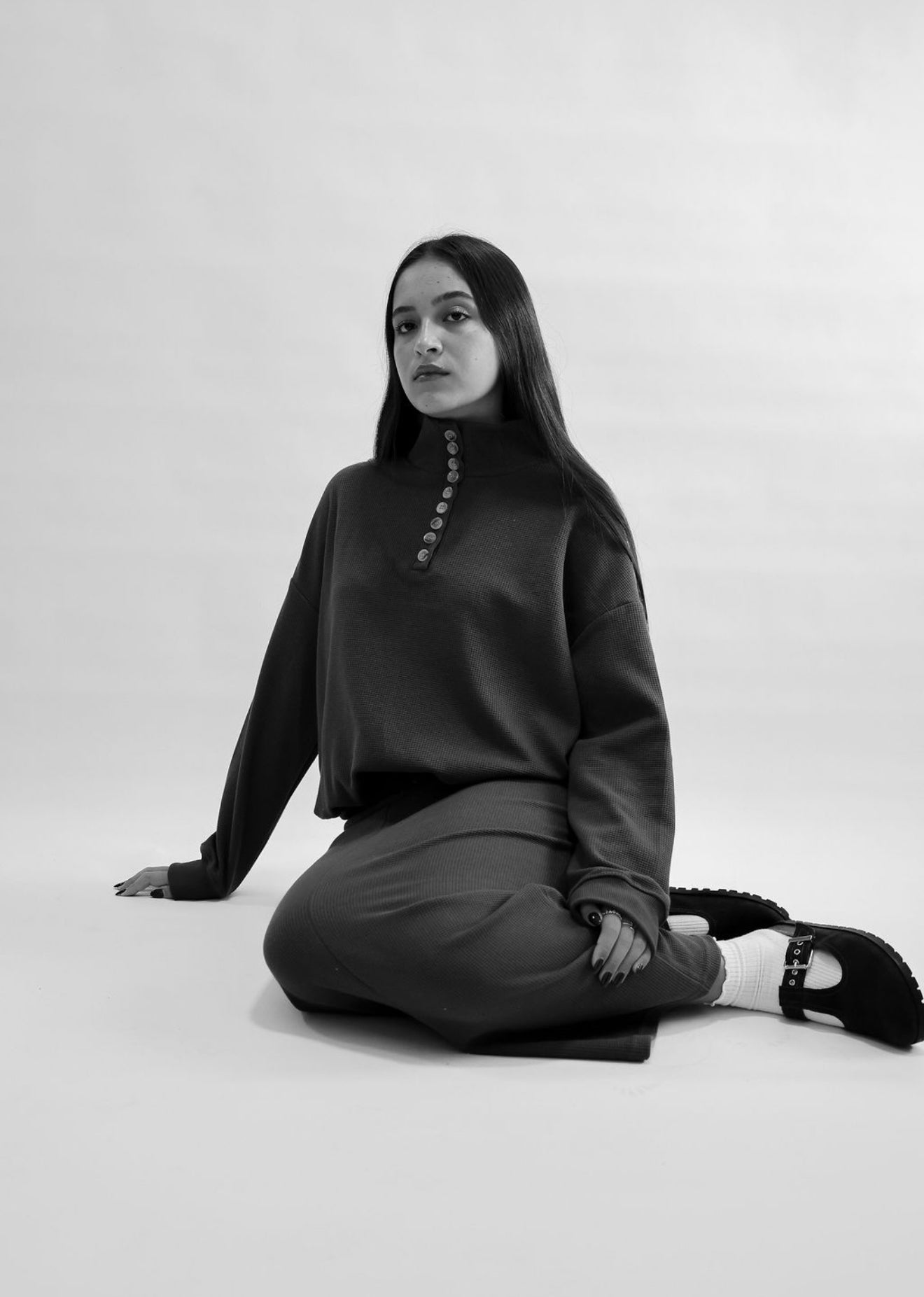 9 button brown waffle set