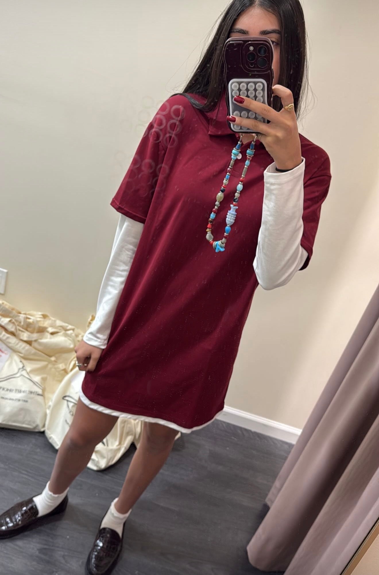 Double layered mini dress - 3 colors