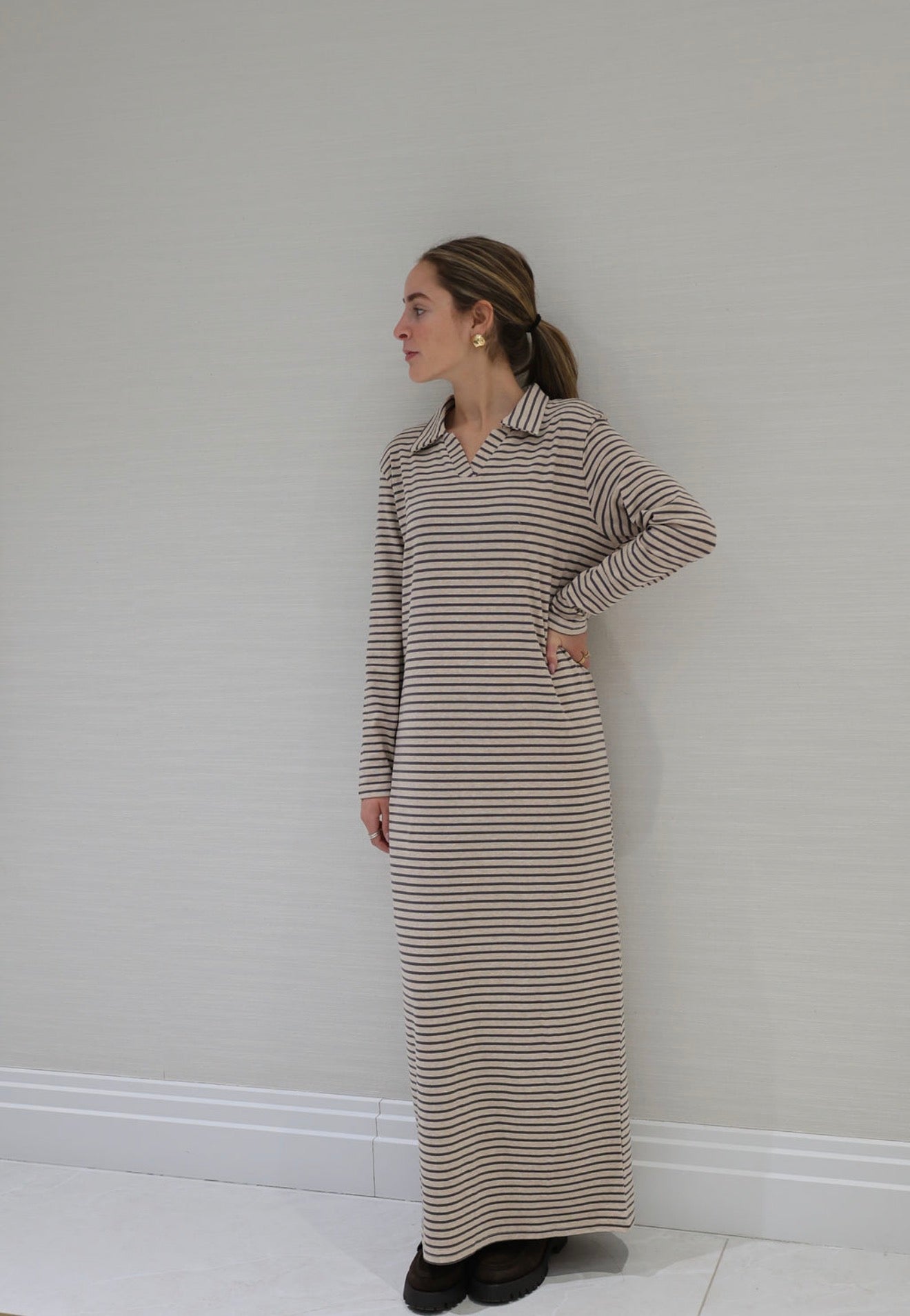 Stripe maxi dress
