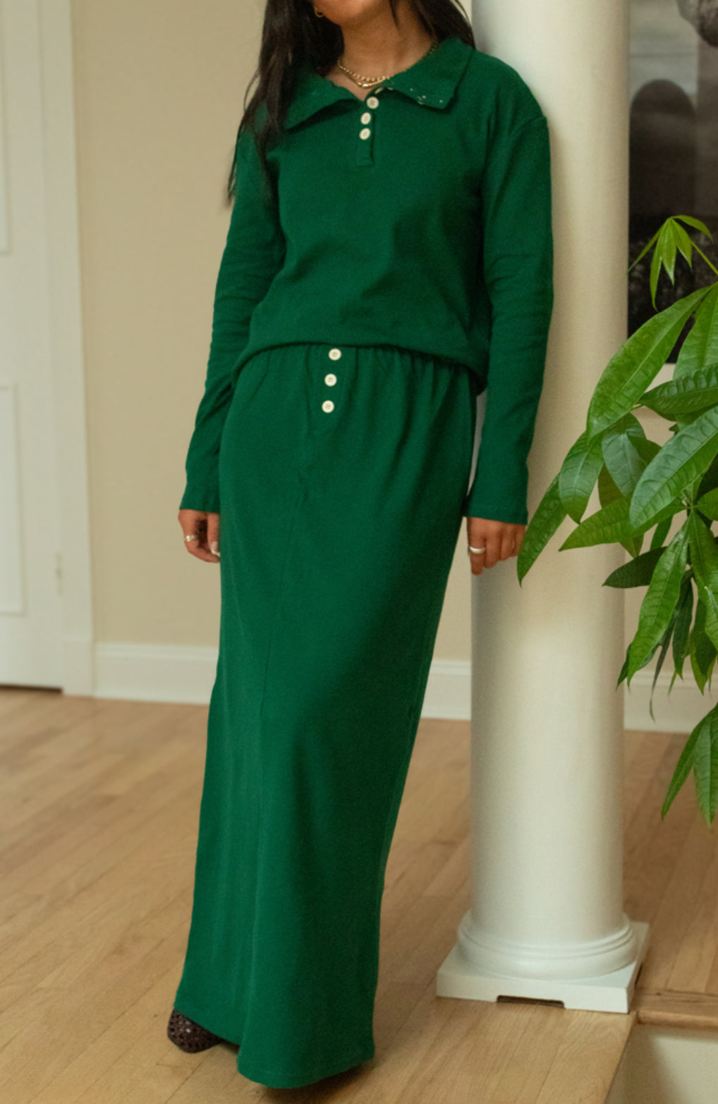 Green 9 button set