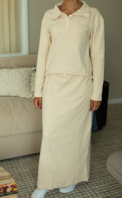 Beige 9 button set