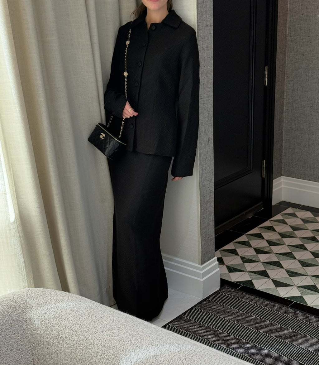 Tweed blazer set