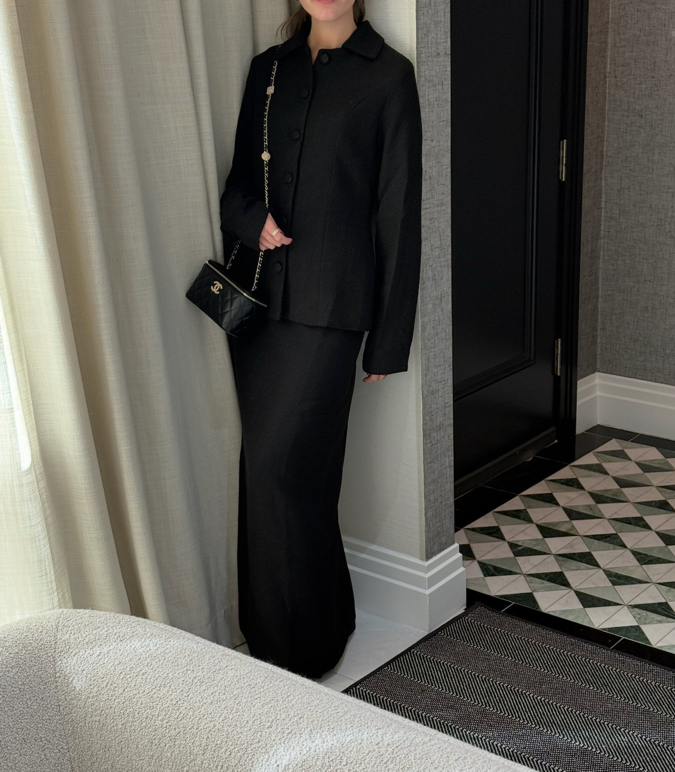 Tweed blazer set