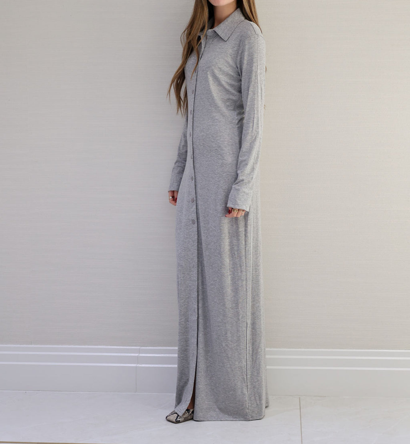 Grey maxi dress