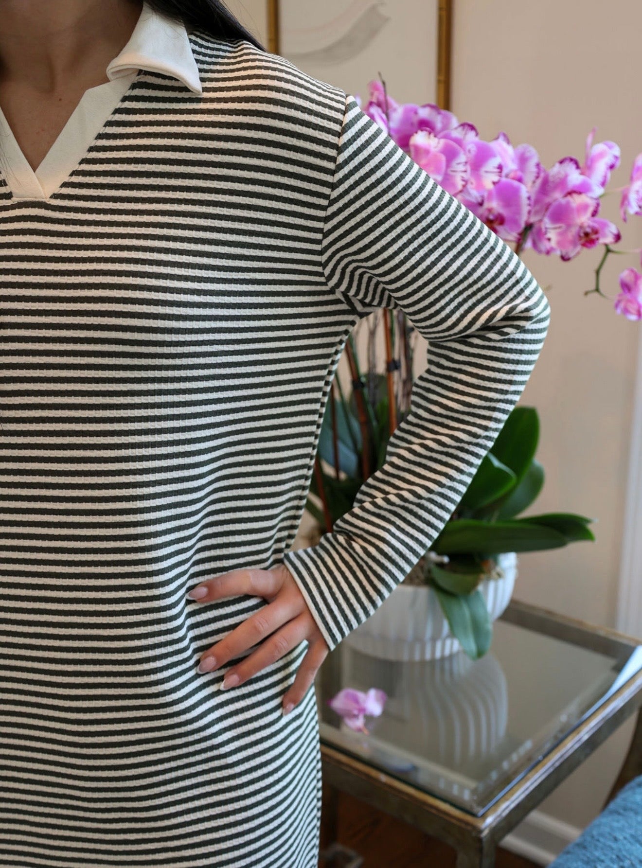 Waffle maxi dress